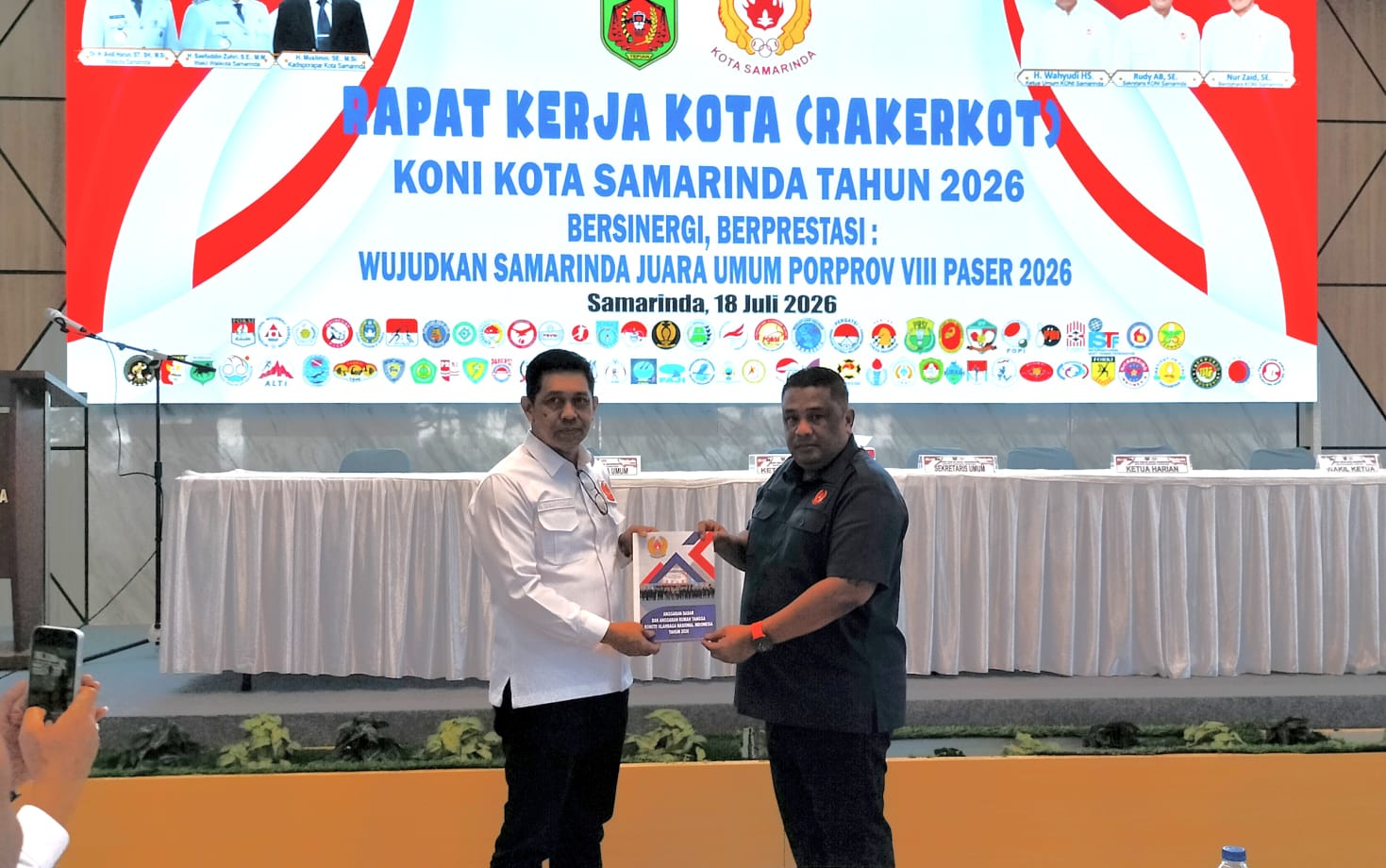 KONI Kaltim Paparkan Sistem Keabsahan Atlet untuk Porprov di Rakerkot KONI Samarinda