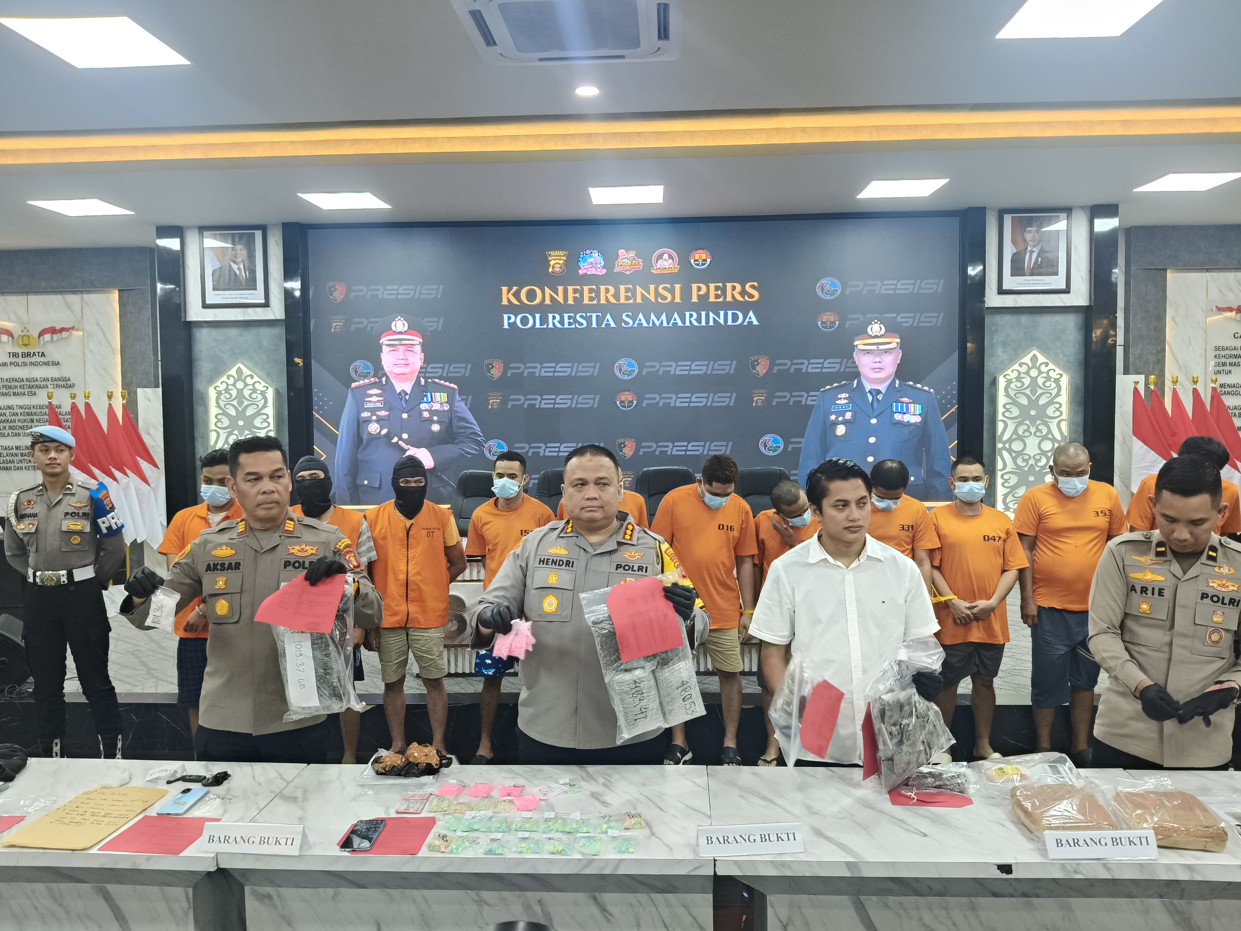 Enam Kilo Sabu, 1.812 Ineks dan Sabu Gagal Beredar Jelang Tahun Baru