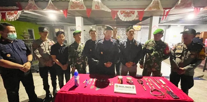 Rutan di Berau Dirazia, Tim Gabungan Amankan Barang Berbahaya