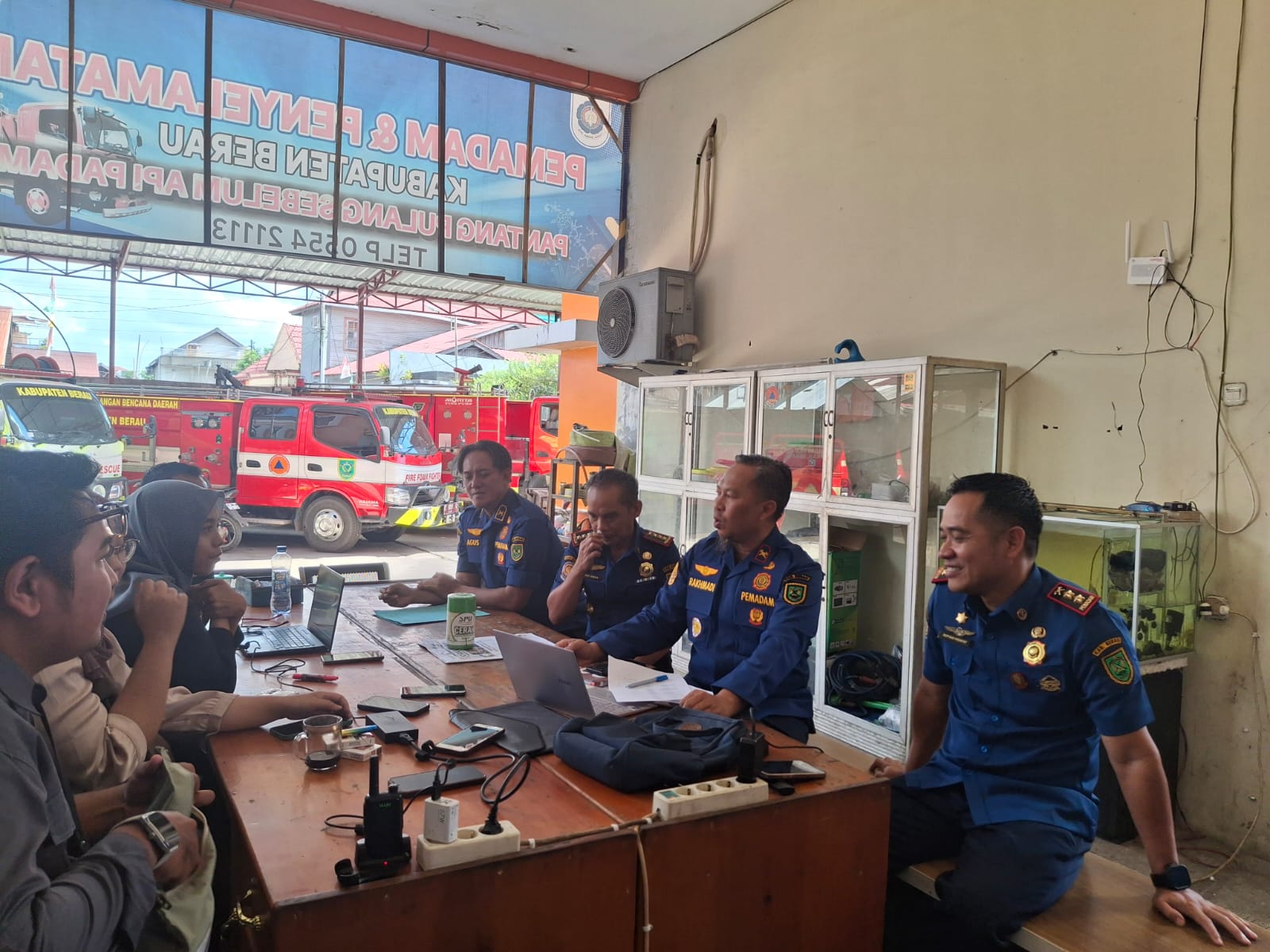 Sudah Berpisah, Namun Disdamkarmat dan BPBD Berau Berada dalam Satu Ruangan