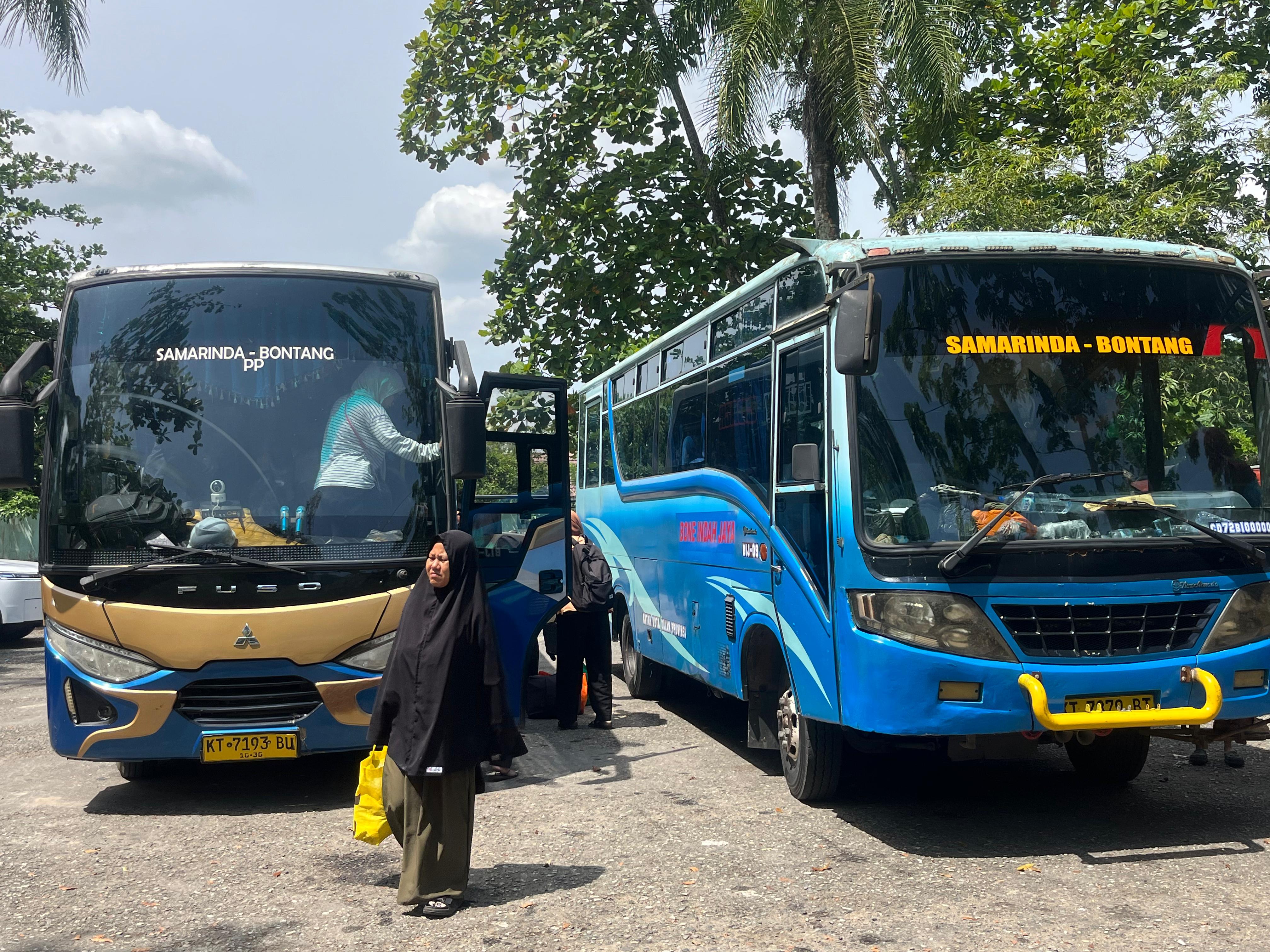 Terminal Lempake Mulai Dipenuhi Pemudik Arus Balik Lebaran