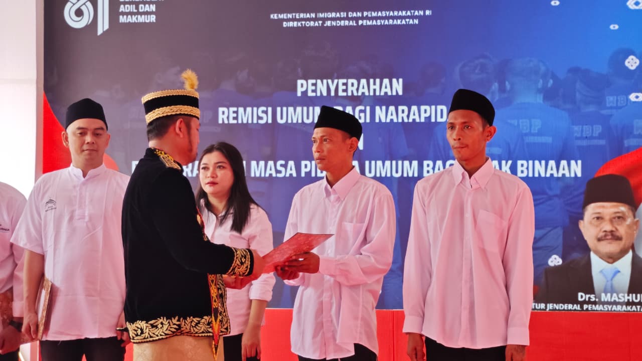 Indonesia Merdeka, Ribuan Warga Binaan Terima Remisi, 203 Langsung Bebas