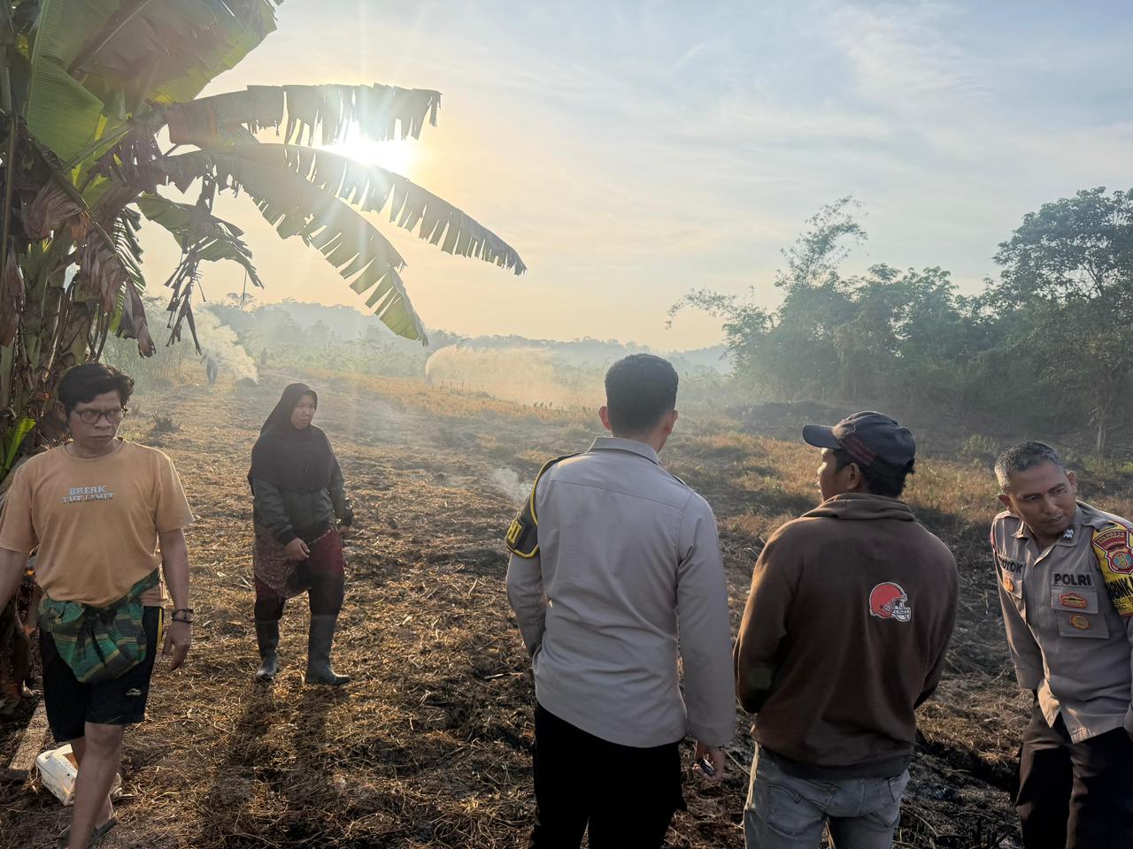 Bukan Lahan Sawah dengan Dibakar, Pasutri Diamankan Polisi